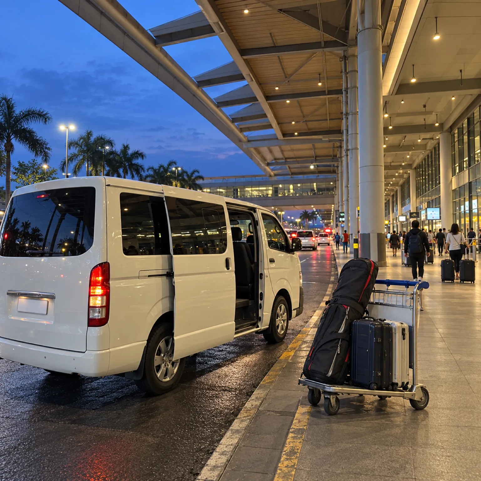 클락 공항 도착